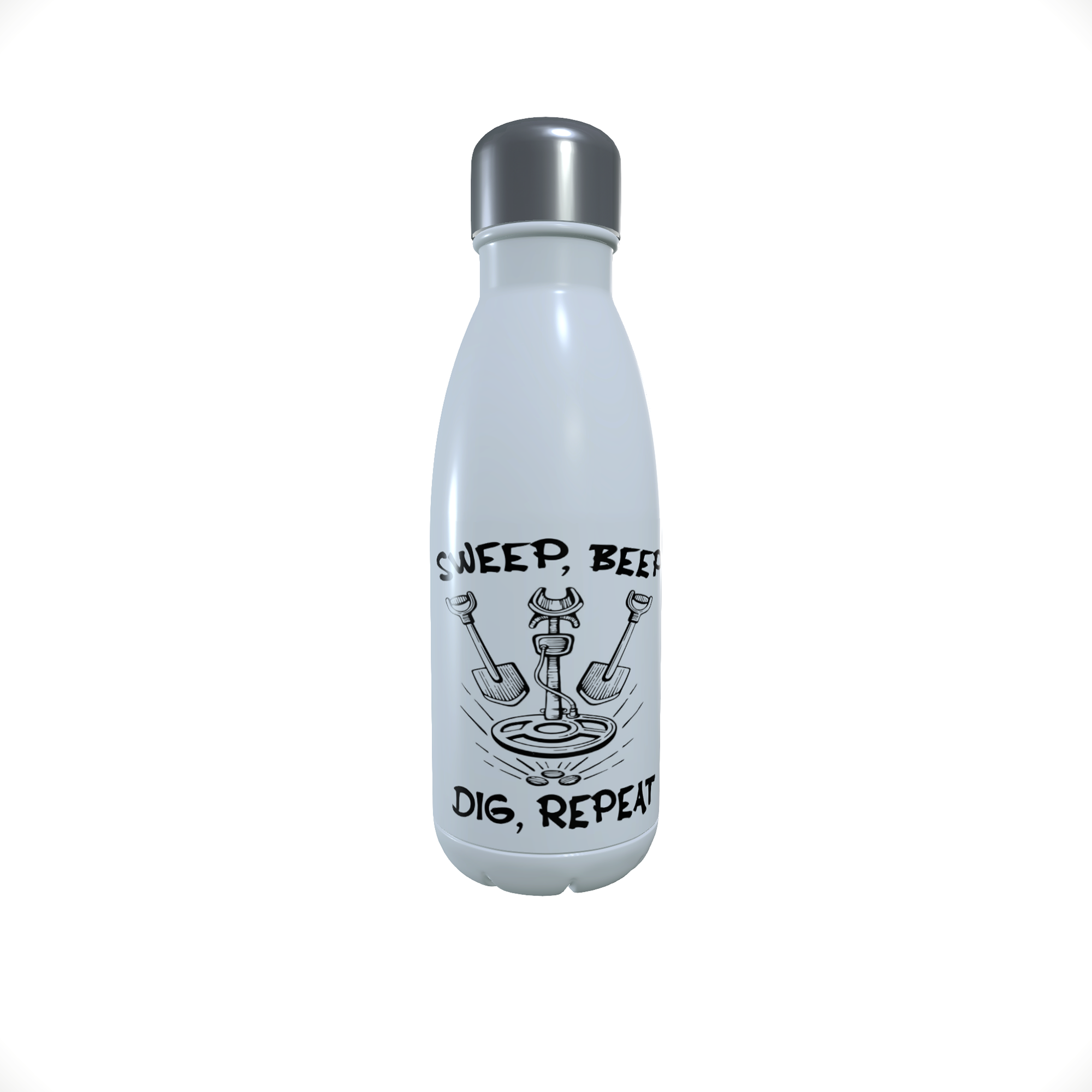 Sweep Beep Dig Repeat Insulated Drinks Bottle, Insulated Bottle - Click Image to Close